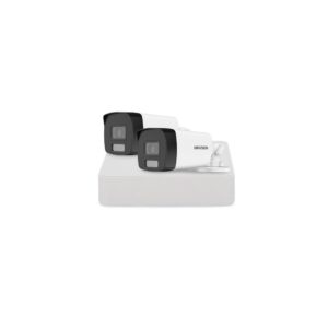 Sistem supraveghere exterior basic HikVision, 2 camere, 2 MP, IR 40 m, lumina alba 40 m, 2.8 mm, microfon Sistem supraveghere exterior basic HikVision, 2 camere, 2 MP, IR 40 m, lumina alba 40 m, 2.8 mm, microfon