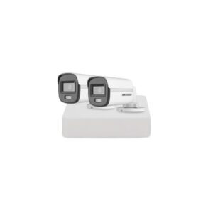 Sistem supraveghere exterior basic HikVision, 2 camere, 2 MP, 2.8 mm, IR/lumina alba 20 m, microfon Sistem supraveghere exterior basic HikVision, 2 camere, 2 MP, 2.8 mm, IR/lumina alba 20 m, microfon