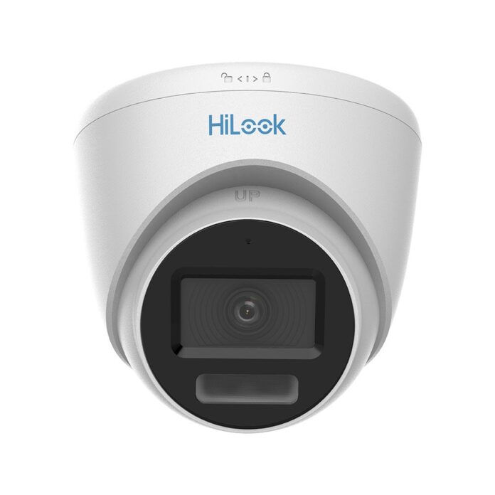 Camera supraveghere Dome Hikvision HiLook Smart Hybrid Light ColorVu THC-T229-LMS, 2 MP, 2.8 mm, IR/lumina alba 40 m, microfon Camera supraveghere Dome Hikvision HiLook Smart Hybrid Light ColorVu THC-T229-LMS, 2 MP, 2.8 mm, IR/lumina alba 40 m, microfon