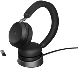 Casti Jabra Evolve2 75 USB-A UC Stand Negru Casti Jabra Evolve2 75 USB-A UC Stand Negru