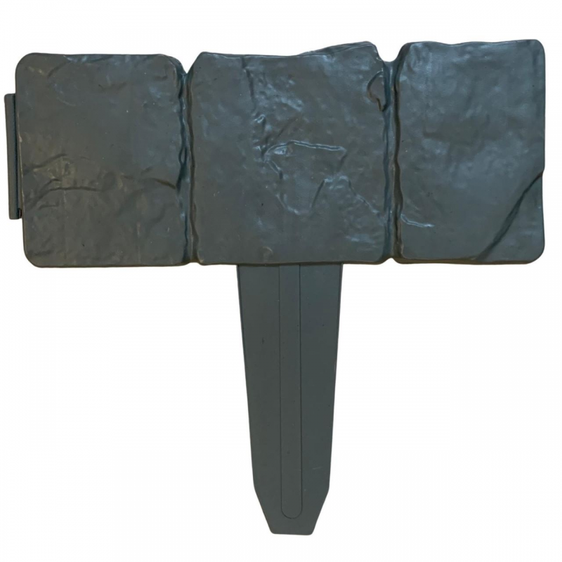 Set 10 borduri din plastic Strend Pro Garden, lungime totala 2.5 m, imitatie piatra, Gri Set 10 borduri din plastic Strend Pro Garden, lungime totala 2.5 m, imitatie piatra, Gri