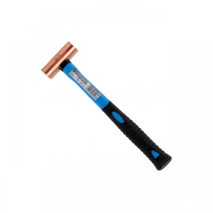 Ciocan cupru cu coada fibra de sticla, cap 27 mm, 450 g, BGS-Technic Ciocan cupru cu coada fibra de sticla, cap 27 mm, 450 g, BGS-Technic