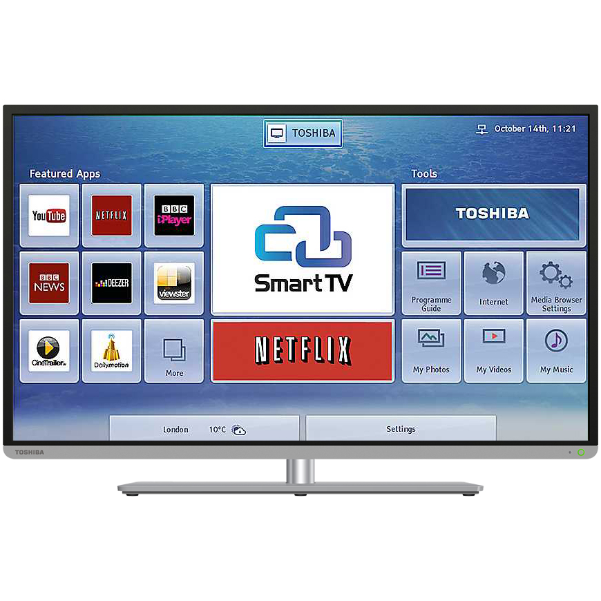 Televizor Smart LED 3D, Toshiba 40L5435DG, 102 cm, Full HD Televizor Smart LED 3D, Toshiba 40L5435DG, 102 cm, Full HD