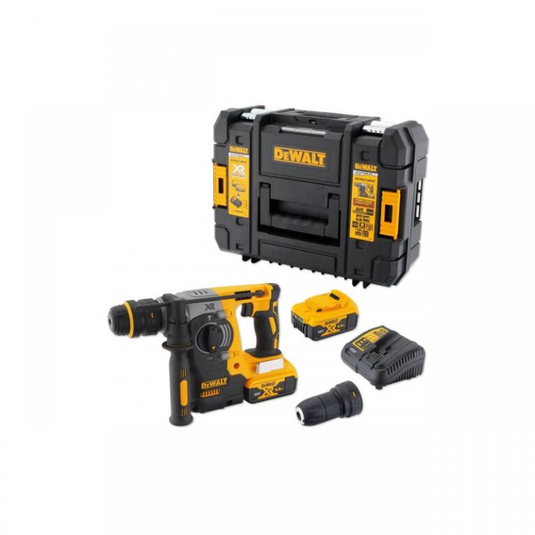 Ciocan rotopercutor SDS-Plus cu 2 acumulatori 18V 5.0Ah, 2.1 J, 2.7 kg, tip DCH274P2T-QW, DeWalt