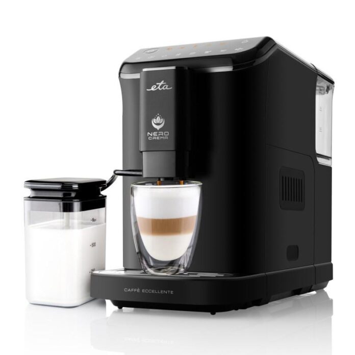 Espressor automat de cafea ETA Nero Crema 8180 90000, 1350 W, 20 bar, sistem de spumare lapte, negru Espressor automat de cafea ETA Nero Crema 8180 90000, 1350 W, 20 bar, sistem de spumare lapte, negru