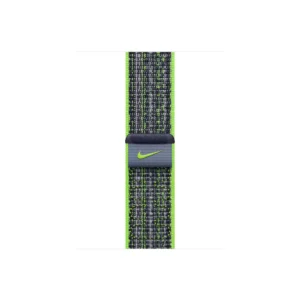Curea Smartwatch Apple pentru Apple Watch 41mm Bright Green/Blue Nike Sport Loop Curea Smartwatch Apple pentru Apple Watch 41mm Bright Green/Blue Nike Sport Loop