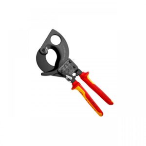 Cleste de taiat cablu cu clichet, 280 mm, izolat 1000V, VDE, Knipex Cleste de taiat cablu cu clichet, 280 mm, izolat 1000V, VDE, Knipex