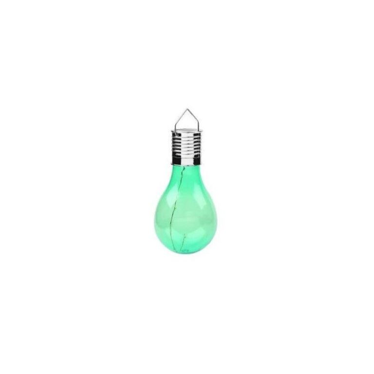 Lampa Solara LED Decorativa sub forma de Bulb, pentru exterior, suspendata, IP65, Ultron Galben, eMazing