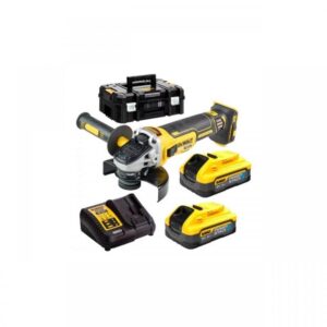 Polizor unghiular DeWALT, 125mm, 2x18V, 5.0Ah PowerStack, 9000rpm, incarcator, cutie T-STAK, tip DCG405H2T-QW Polizor unghiular DeWALT, 125mm, 2x18V, 5.0Ah PowerStack, 9000rpm, incarcator, cutie T-STAK, tip DCG405H2T-QW
