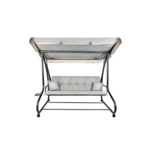 Balansoar gradina, cu plasa tantari, perne, gri, 180x110x168 cm, MCT 27216 Balansoar gradina, cu plasa tantari, perne, gri, 180x110x168 cm, MCT 27216