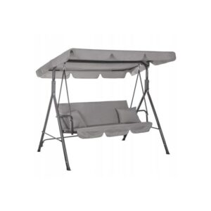Balansoar gradina, 3 locuri, gri deschis, 170x110x150 cm, Luna Balansoar gradina, 3 locuri, gri deschis, 170x110x150 cm, Luna