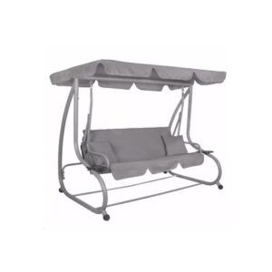 Balansoar gradina, Springos, Venezia, 3 locuri, gri, 190x125x163 cm, functie pat, max 280 kg Balansoar gradina, Springos, Venezia, 3 locuri, gri, 190x125x163 cm, functie pat, max 280 kg