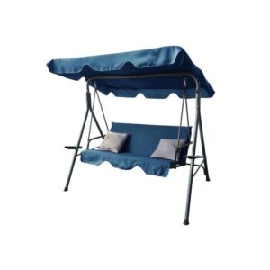 Balansoar gradina, 3 locuri, albastru, 170x110x153 cm, Crina Balansoar gradina, 3 locuri, albastru, 170x110x153 cm, Crina