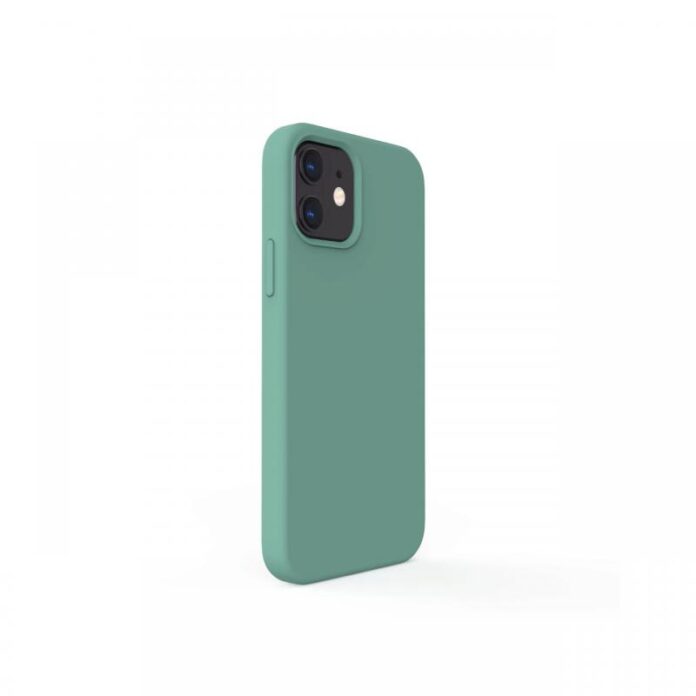 Husa iPhone 12 / 12 Pro Lemontti Liquid Silicon Forest Green Husa iPhone 12 / 12 Pro Lemontti Liquid Silicon Forest Green