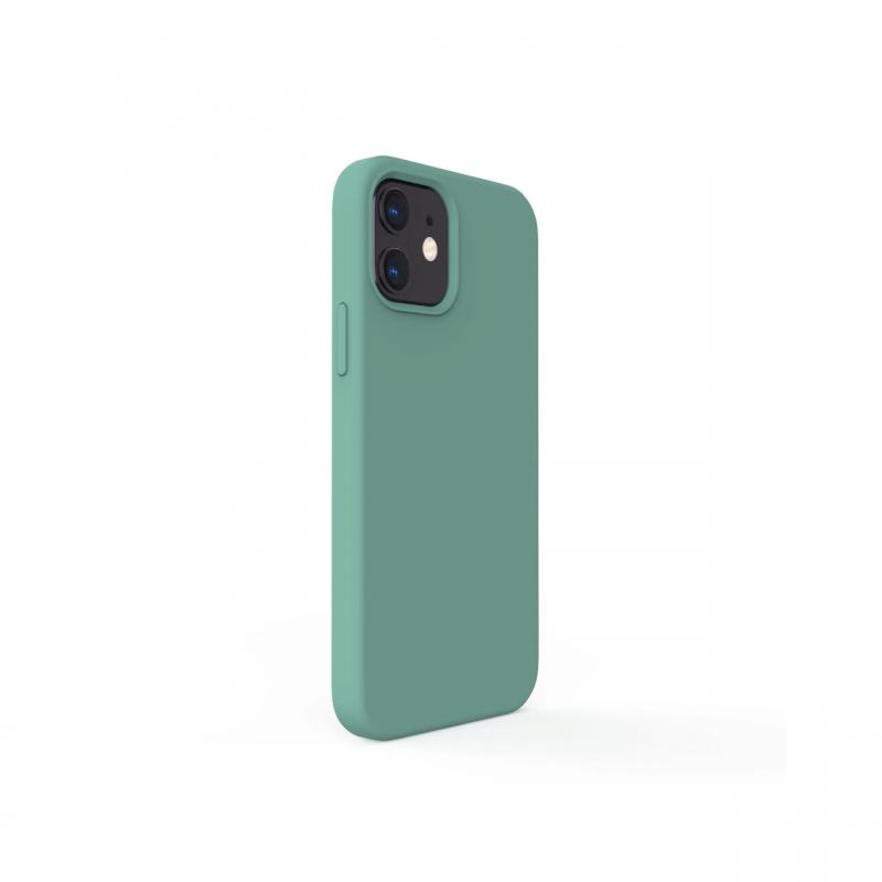 Husa iPhone 12 / 12 Pro Lemontti Liquid Silicon Forest Green Husa iPhone 12 / 12 Pro Lemontti Liquid Silicon Forest Green