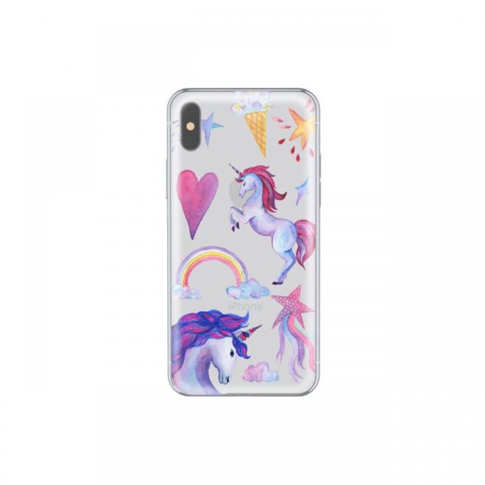 Husa iPhone X / XS Lemontti Silicon Art Unicorn Husa iPhone X / XS Lemontti Silicon Art Unicorn