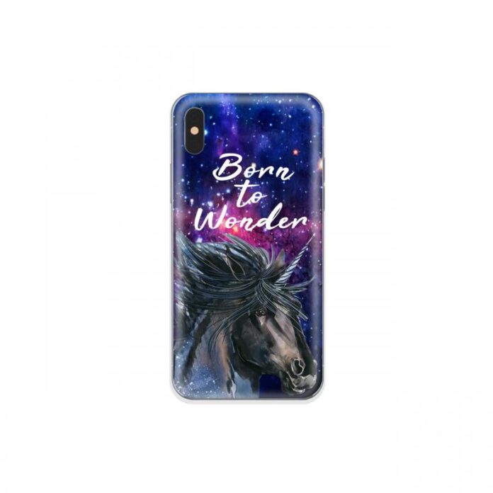 Husa iPhone XS / X Lemontti Silicon Art Born To Wonder Husa iPhone XS / X Lemontti Silicon Art Born To Wonder
