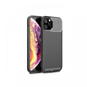 Husa iPhone 12 / 12 Pro Lemontti Carbon Fiber Texture Shockproof Black Husa iPhone 12 / 12 Pro Lemontti Carbon Fiber Texture Shockproof Black