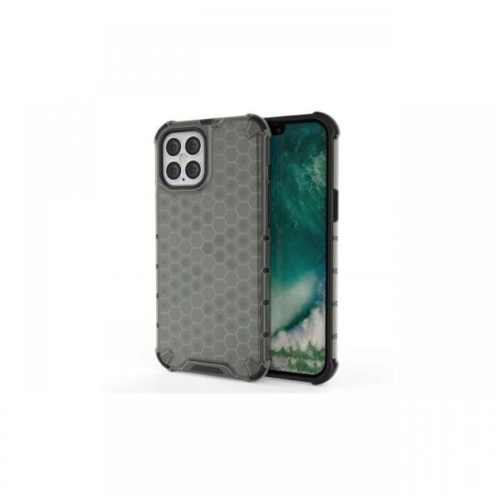 Husa iPhone 12 / 12 Pro Lemontti Honeycomb Grey Husa iPhone 12 / 12 Pro Lemontti Honeycomb Grey