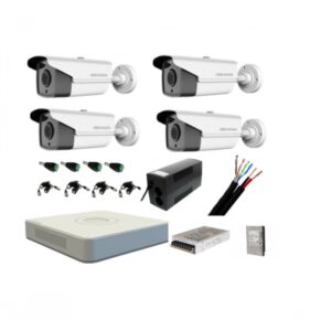 Kit complet 4 camere supraveghere exterior HIKVISION FULL HD 40 m IR cu backup si hard 1Tb Kit complet 4 camere supraveghere exterior HIKVISION FULL HD 40 m IR cu backup si hard 1Tb