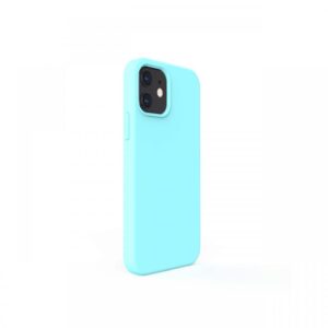 Husa iPhone 12 Mini Lemontti Liquid Silicon Tiffany Blue Husa iPhone 12 Mini Lemontti Liquid Silicon Tiffany Blue