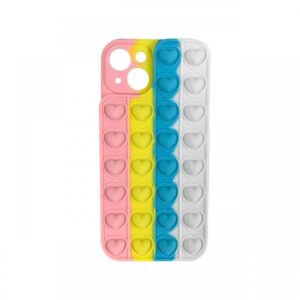 Husa iPhone 13 Lemontti Heart Pop it Multicolor 2 Husa iPhone 13 Lemontti Heart Pop it Multicolor 2
