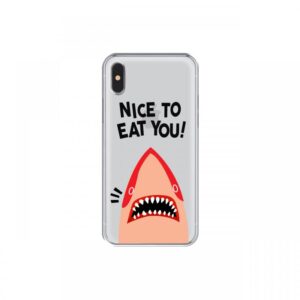 Husa iPhone XS / X Lemontti Silicon Art Nice To Eat You Husa iPhone XS / X Lemontti Silicon Art Nice To Eat You