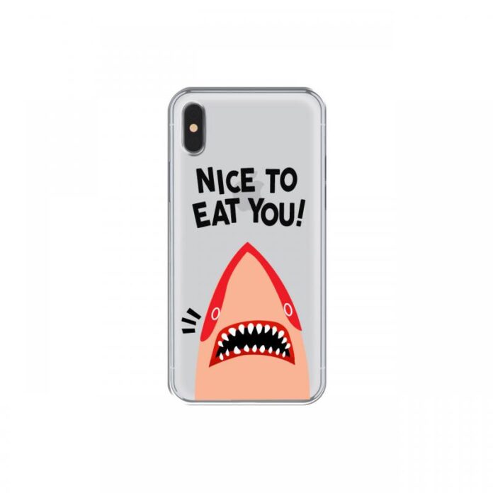 Husa iPhone XS / X Lemontti Silicon Art Nice To Eat You Husa iPhone XS / X Lemontti Silicon Art Nice To Eat You