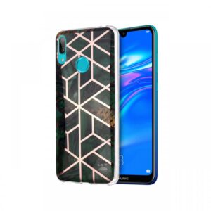 Husa Huawei Y7 2019 Lemontti Plating Marble Pattern Soft Purple Husa Huawei Y7 2019 Lemontti Plating Marble Pattern Soft Purple
