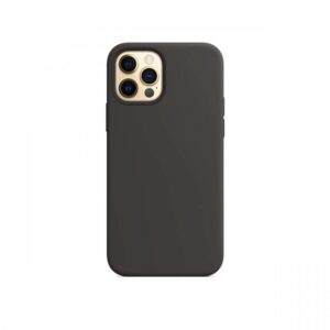 Husa iPhone 12 / 12 Pro Lemontti Liquid Silicon MagSafe Black Husa iPhone 12 / 12 Pro Lemontti Liquid Silicon MagSafe Black