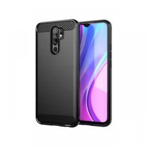 Husa Xiaomi Redmi 9 Lemontti Carbon Case Flexible Negru Husa Xiaomi Redmi 9 Lemontti Carbon Case Flexible Negru