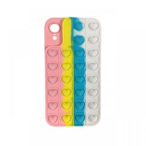 Husa iPhone XR Lemontti Heart Pop it Multicolor 2 Husa iPhone XR Lemontti Heart Pop it Multicolor 2
