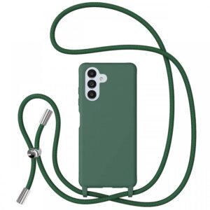Lemontti Husa Silicon cu Snur Samsung Galaxy A13 5G Verde (protectie 360°, material fin, captusit cu microfibra) Lemontti Husa Silicon cu Snur Samsung Galaxy A13 5G Verde (protectie 360°, material fin, captusit cu microfibra)