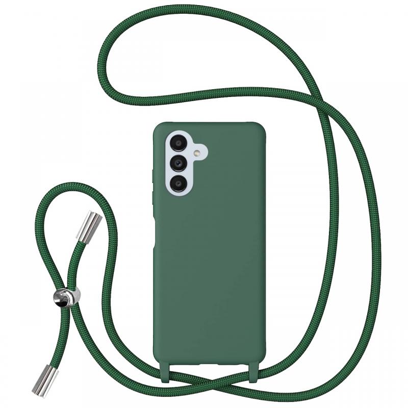 Lemontti Husa Silicon cu Snur Samsung Galaxy A13 5G Verde (protectie 360°, material fin, captusit cu microfibra) Lemontti Husa Silicon cu Snur Samsung Galaxy A13 5G Verde (protectie 360°, material fin, captusit cu microfibra)
