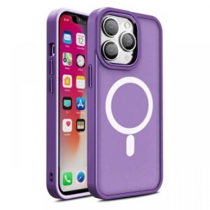 Lemontti Husa Color Matte MagSafe iPhone 15 Pro Max Albastru Lemontti Husa Color Matte MagSafe iPhone 15 Pro Max Albastru