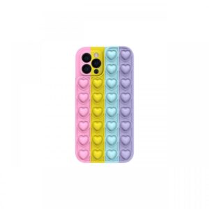 Husa iPhone 11 Pro Lemontti Heart Pop it Multicolor 3 Husa iPhone 11 Pro Lemontti Heart Pop it Multicolor 3