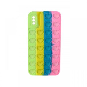 Husa iPhone X / XS Lemontti Heart Pop it Multicolor 4 Husa iPhone X / XS Lemontti Heart Pop it Multicolor 4