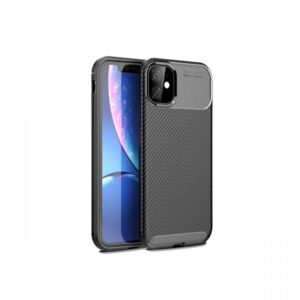 Husa iPhone 12 Mini Lemontti Carbon Fiber Texture Shockproof Black Husa iPhone 12 Mini Lemontti Carbon Fiber Texture Shockproof Black