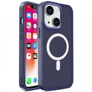 Lemontti Husa Color Matte MagSafe iPhone 15 Albastru Lemontti Husa Color Matte MagSafe iPhone 15 Albastru