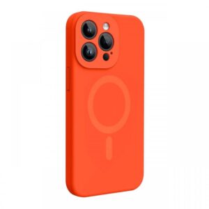 Lemontti Husa Liquid Silicon MagCharge iPhone 15 Pro Max Roz Neon (protectie 360°, material fin, captusit cu microfibra) Lemontti Husa Liquid Silicon MagCharge iPhone 15 Pro Max Roz Neon (protectie 360°, material fin, captusit cu microfibra)