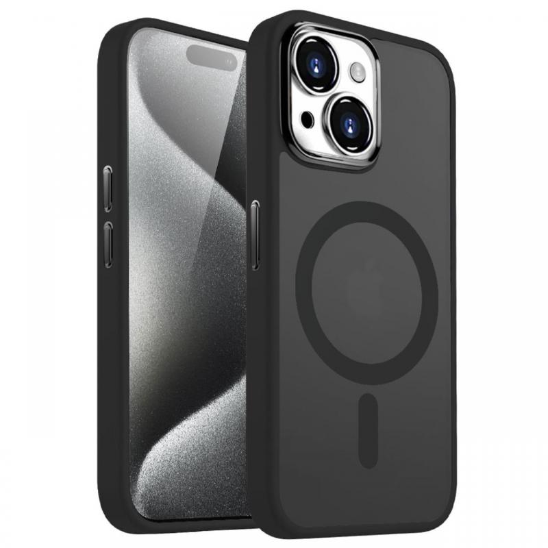 Lemontti Husa Guardian Magsafe iPhone 15 Transparent / Roz Lemontti Husa Guardian Magsafe iPhone 15 Transparent / Roz