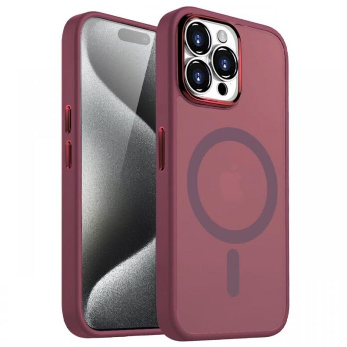 Lemontti Husa Guardian Magsafe iPhone 15 Pro Max Transparent / Violet Lemontti Husa Guardian Magsafe iPhone 15 Pro Max Transparent / Violet