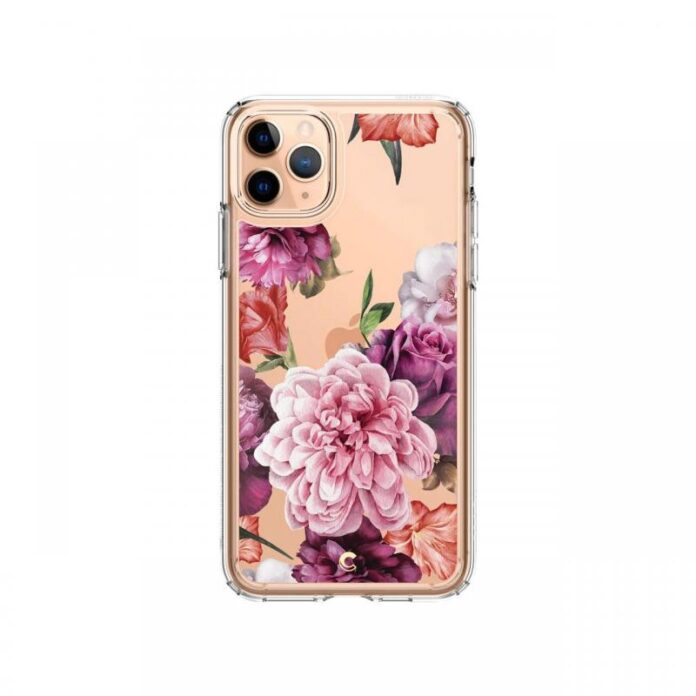 Husa iPhone 11 Pro Max Cyrill by Spigen Cecile Series Red Floral Husa iPhone 11 Pro Max Cyrill by Spigen Cecile Series Red Floral