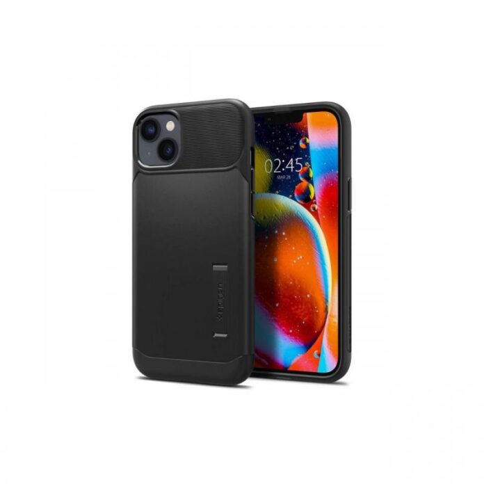 Husa iPhone 14 Spigen Slim Armor Black Husa iPhone 14 Spigen Slim Armor Black