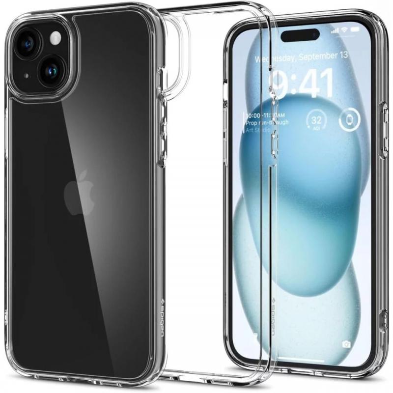 Spigen Husa Ultra Hybrid iPhone 15 Crystal Clear Spigen Husa Ultra Hybrid iPhone 15 Crystal Clear