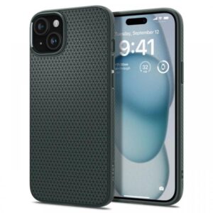 Spigen Husa Liquid Air iPhone 15 Plus Abyss Green Spigen Husa Liquid Air iPhone 15 Plus Abyss Green