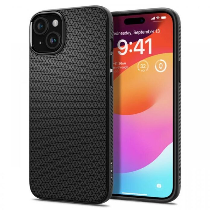 Spigen Husa Liquid Air iPhone 15 Plus Navy Blue Spigen Husa Liquid Air iPhone 15 Plus Navy Blue