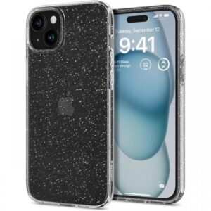 Spigen Husa Liquid Crystal Glitter iPhone 15 Crystal Quartz Spigen Husa Liquid Crystal Glitter iPhone 15 Crystal Quartz