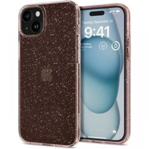 Spigen Husa Liquid Crystal Glitter iPhone 15 Plus Rose Quartz Spigen Husa Liquid Crystal Glitter iPhone 15 Plus Rose Quartz