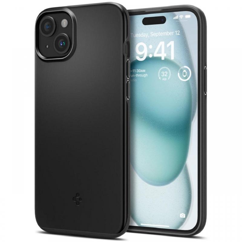 Spigen Husa Thin Fit iPhone 15 Navy Blue Spigen Husa Thin Fit iPhone 15 Navy Blue